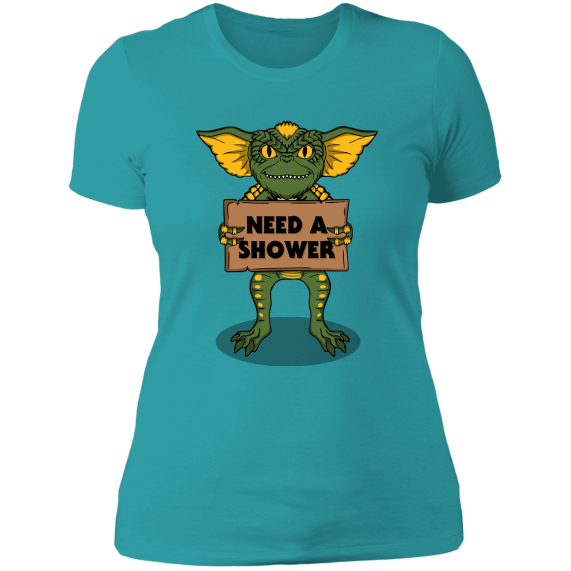 T-Shirts Tahiti Blue / S Need a Shower Women's Premium T-Shirt