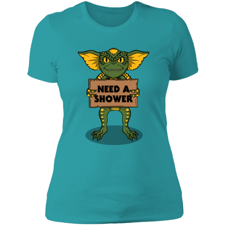 T-Shirts Tahiti Blue / S Need a Shower Women's Premium T-Shirt