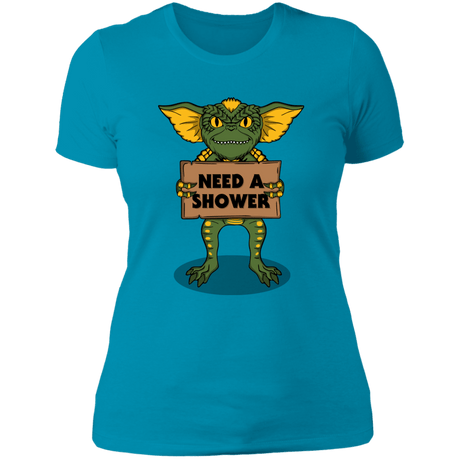 T-Shirts Turquoise / S Need a Shower Women's Premium T-Shirt