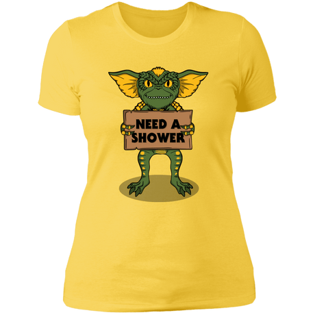 T-Shirts Vibrant Yellow / S Need a Shower Women's Premium T-Shirt