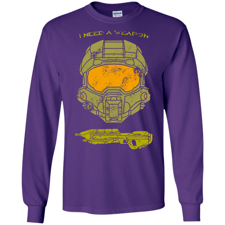 T-Shirts Purple / S Need a Weapon Men's Long Sleeve T-Shirt