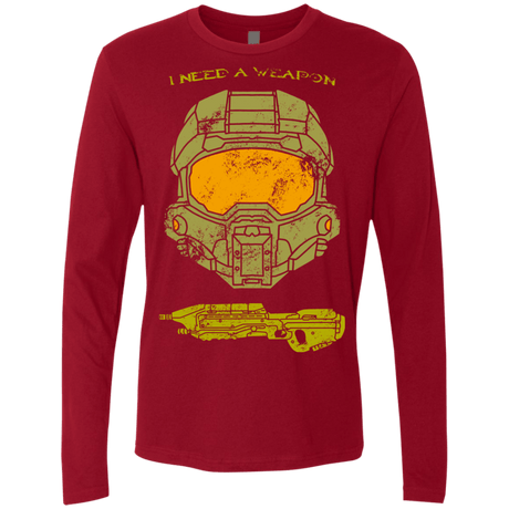 T-Shirts Cardinal / S Need a Weapon Men's Premium Long Sleeve