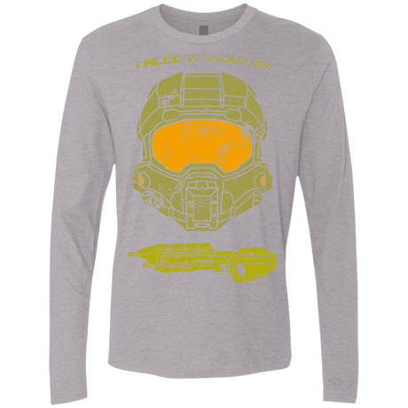 T-Shirts Heather Grey / S Need a Weapon Men's Premium Long Sleeve