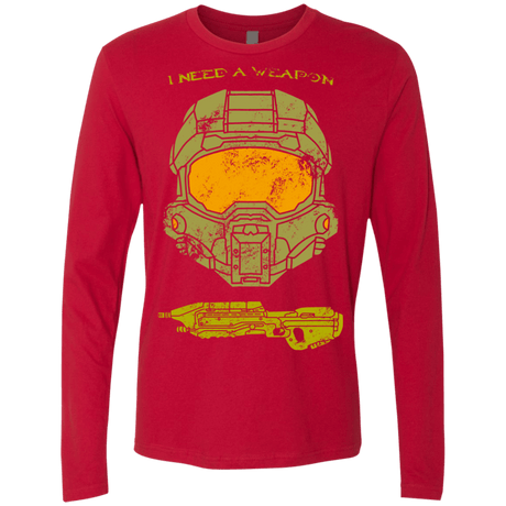 T-Shirts Red / S Need a Weapon Men's Premium Long Sleeve