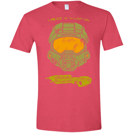 T-Shirts Heather Red / S Need a Weapon Men's Semi-Fitted Softstyle