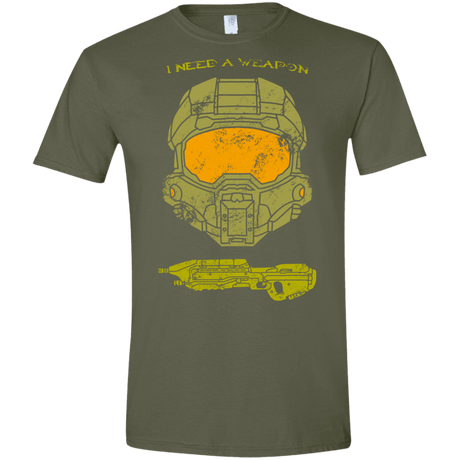 T-Shirts Military Green / S Need a Weapon Men's Semi-Fitted Softstyle