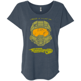T-Shirts Indigo / X-Small Need a Weapon Triblend Dolman Sleeve