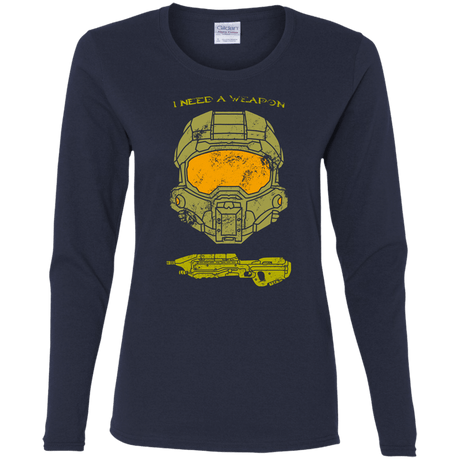 T-Shirts Navy / S Need a Weapon Women's Long Sleeve T-Shirt