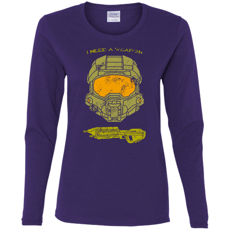 T-Shirts Purple / S Need a Weapon Women's Long Sleeve T-Shirt