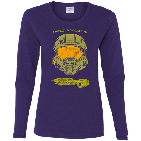 T-Shirts Purple / S Need a Weapon Women's Long Sleeve T-Shirt