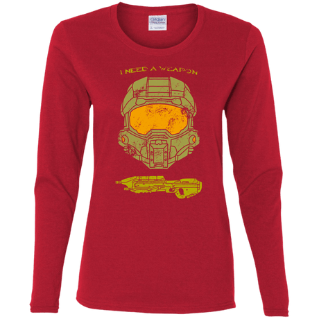 T-Shirts Red / S Need a Weapon Women's Long Sleeve T-Shirt