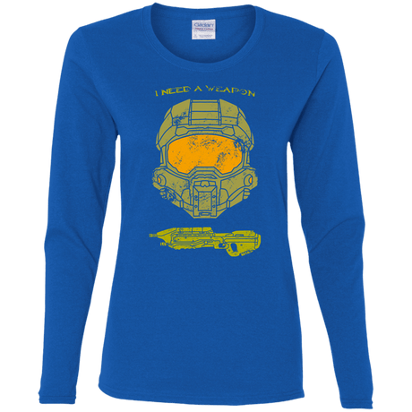 T-Shirts Royal / S Need a Weapon Women's Long Sleeve T-Shirt