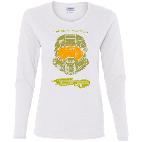 T-Shirts White / S Need a Weapon Women's Long Sleeve T-Shirt