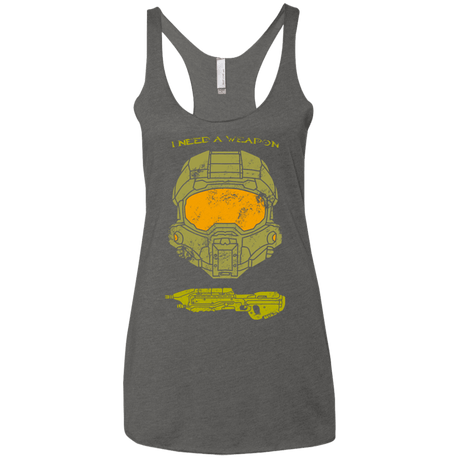 T-Shirts Premium Heather / X-Small Need a Weapon Women's Triblend Racerback Tank