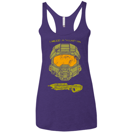 T-Shirts Purple Rush / X-Small Need a Weapon Women's Triblend Racerback Tank