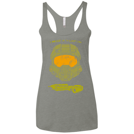 T-Shirts Venetian Grey / X-Small Need a Weapon Women's Triblend Racerback Tank