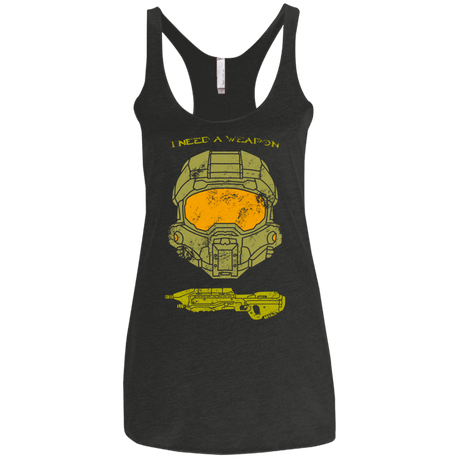 T-Shirts Vintage Black / X-Small Need a Weapon Women's Triblend Racerback Tank