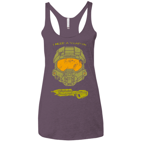 T-Shirts Vintage Purple / X-Small Need a Weapon Women's Triblend Racerback Tank