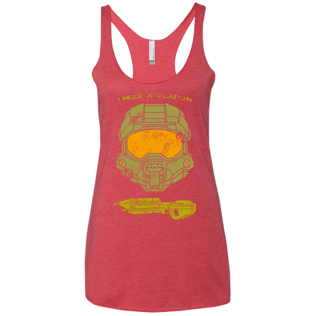 T-Shirts Vintage Red / X-Small Need a Weapon Women's Triblend Racerback Tank