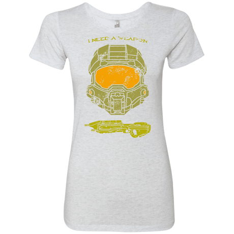 T-Shirts Heather White / S Need a Weapon Women's Triblend T-Shirt