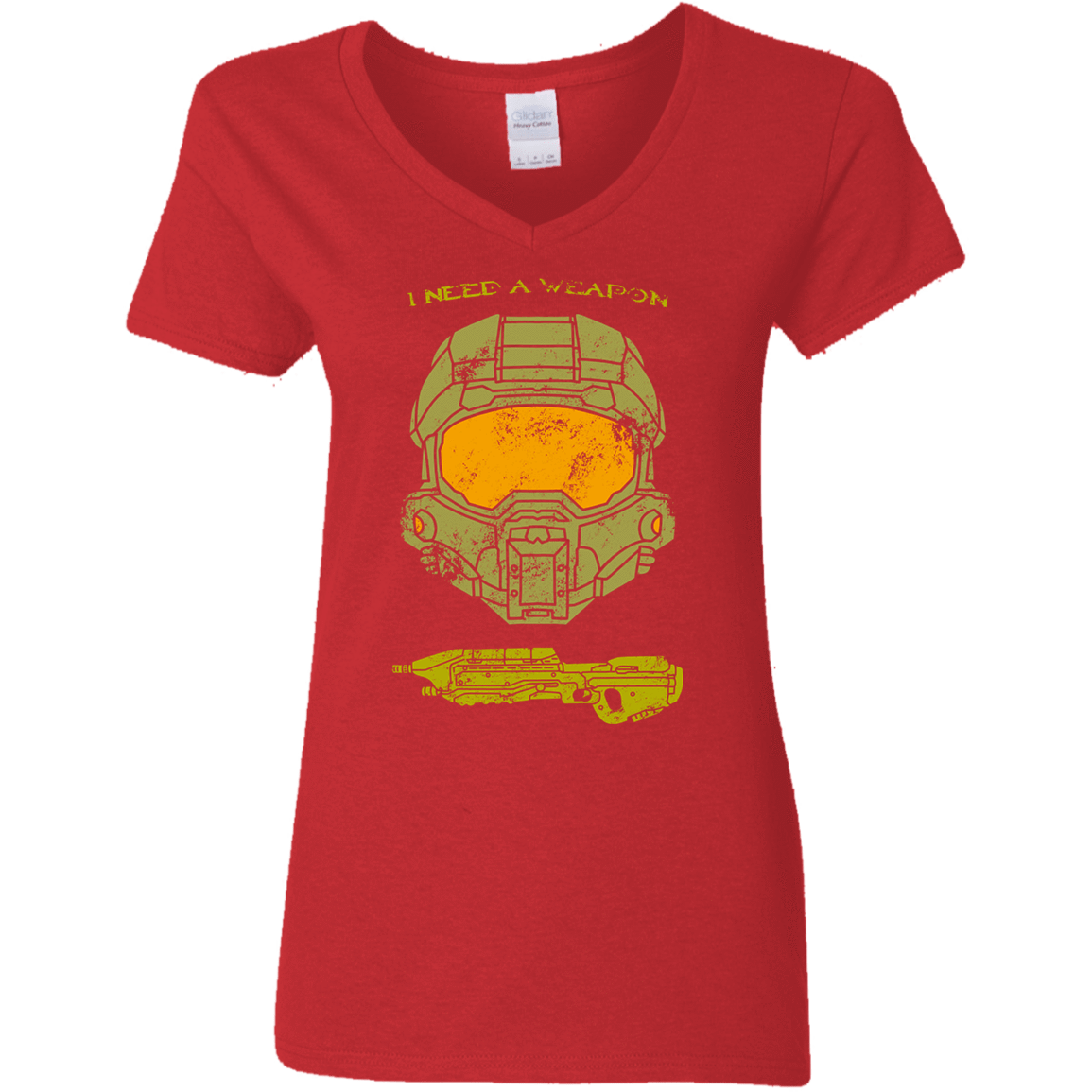 T-Shirts Red / S Need a Weapon Women's V-Neck T-Shirt