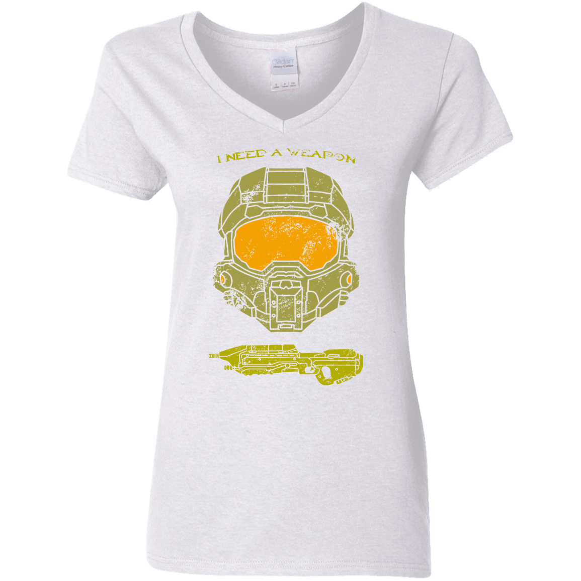 T-Shirts White / S Need a Weapon Women's V-Neck T-Shirt