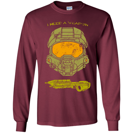 T-Shirts Maroon / YS Need a Weapon Youth Long Sleeve T-Shirt