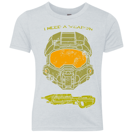 T-Shirts Heather White / YXS Need a Weapon Youth Triblend T-Shirt