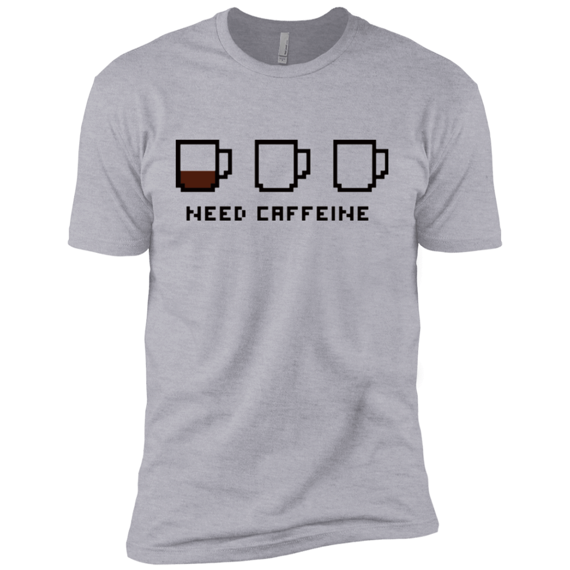 T-Shirts Heather Grey / YXS Need Caffeine Boys Premium T-Shirt