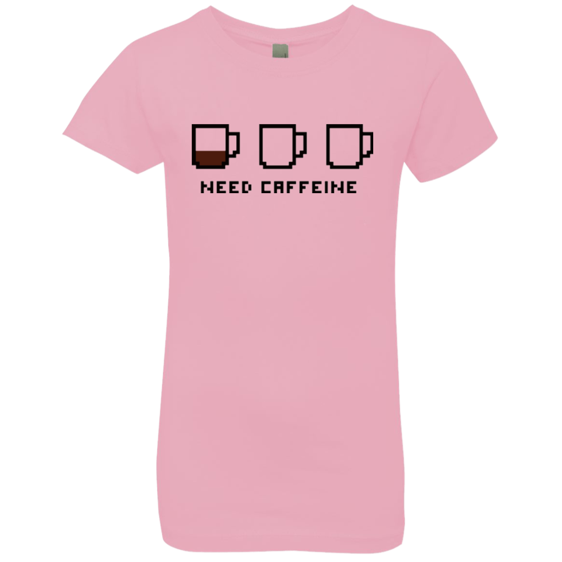 T-Shirts Light Pink / YXS Need Caffeine Girls Premium T-Shirt