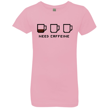 T-Shirts Light Pink / YXS Need Caffeine Girls Premium T-Shirt