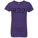 T-Shirts Purple Rush / YXS Need Caffeine Girls Premium T-Shirt