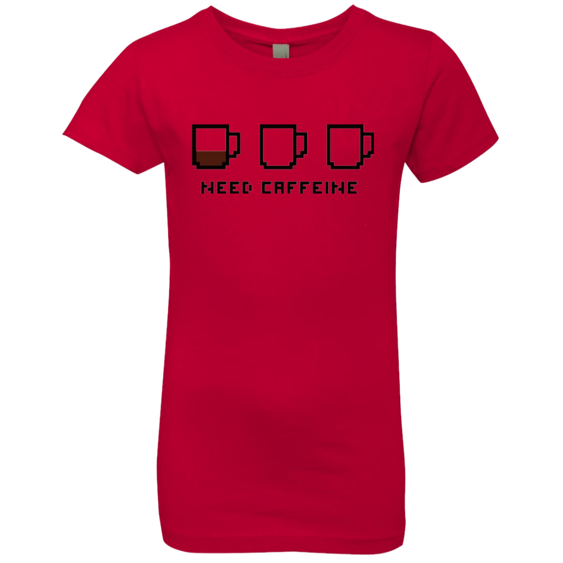 T-Shirts Red / YXS Need Caffeine Girls Premium T-Shirt