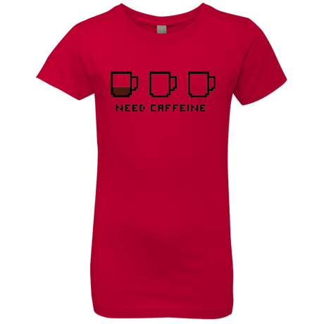 T-Shirts Red / YXS Need Caffeine Girls Premium T-Shirt