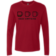 T-Shirts Cardinal / Small Need Caffeine Men's Premium Long Sleeve