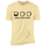 T-Shirts Banana Cream / X-Small Need Caffeine Men's Premium T-Shirt