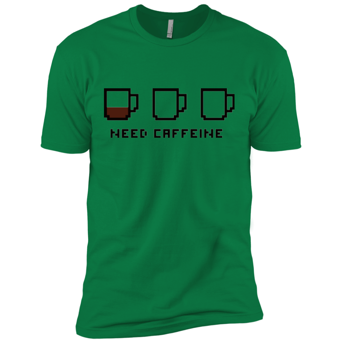 T-Shirts Kelly Green / X-Small Need Caffeine Men's Premium T-Shirt
