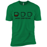 T-Shirts Kelly Green / X-Small Need Caffeine Men's Premium T-Shirt