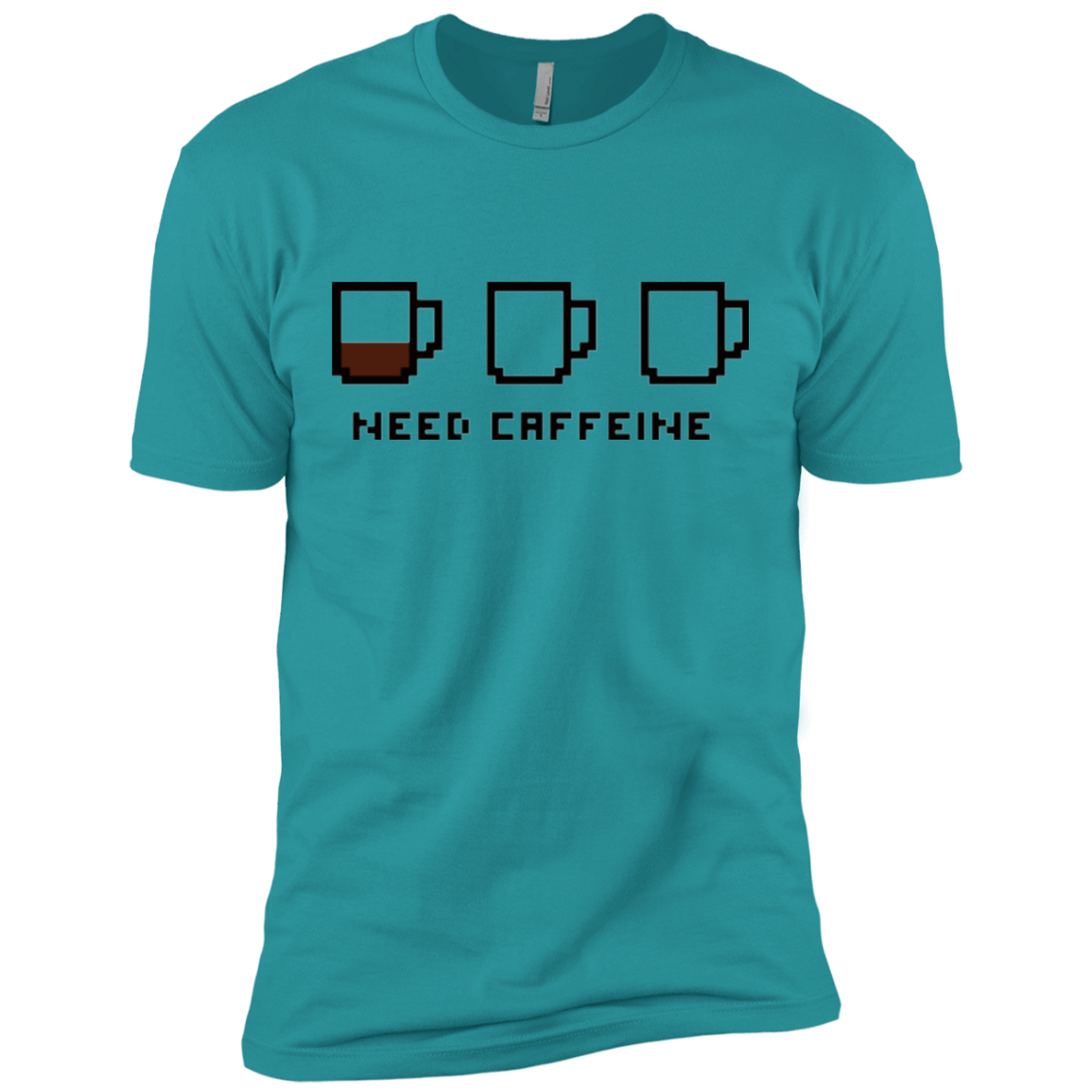 T-Shirts Tahiti Blue / X-Small Need Caffeine Men's Premium T-Shirt