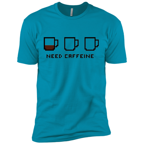 T-Shirts Turquoise / X-Small Need Caffeine Men's Premium T-Shirt