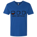 T-Shirts Royal / X-Small Need Caffeine Men's Premium V-Neck