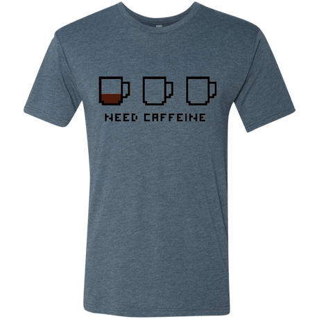 T-Shirts Indigo / Small Need Caffeine Men's Triblend T-Shirt