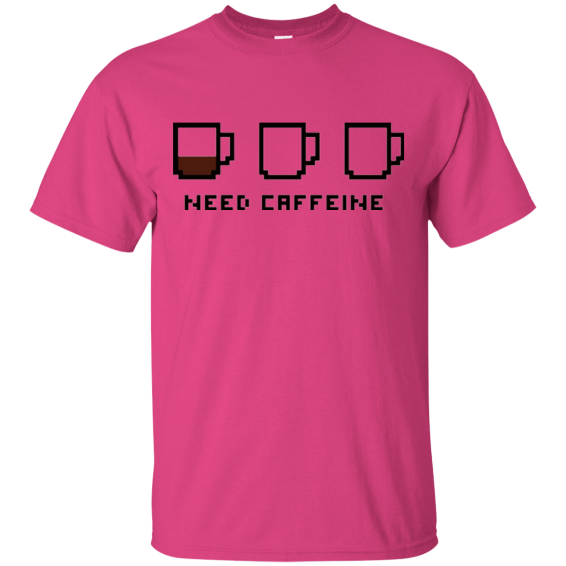 T-Shirts Heliconia / Small Need Caffeine T-Shirt