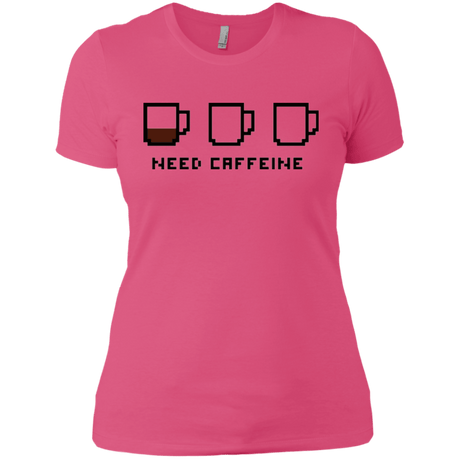 T-Shirts Hot Pink / X-Small Need Caffeine Women's Premium T-Shirt