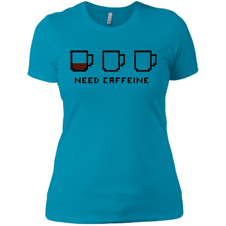 T-Shirts Turquoise / X-Small Need Caffeine Women's Premium T-Shirt