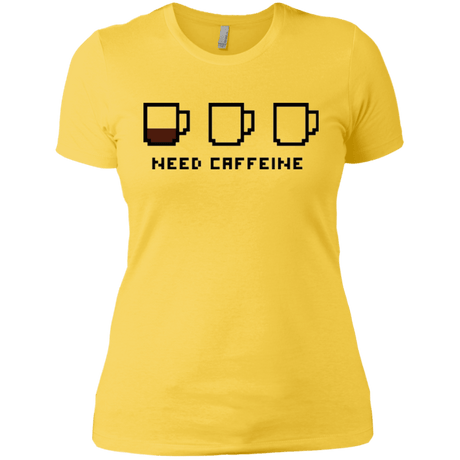 T-Shirts Vibrant Yellow / X-Small Need Caffeine Women's Premium T-Shirt