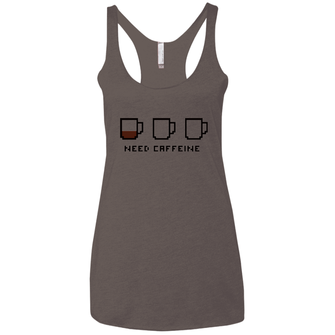 T-Shirts Macchiato / X-Small Need Caffeine Women's Triblend Racerback Tank