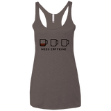 T-Shirts Macchiato / X-Small Need Caffeine Women's Triblend Racerback Tank