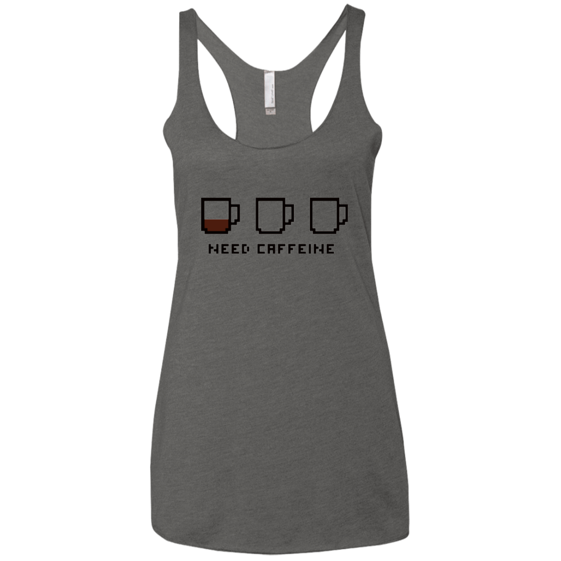 T-Shirts Premium Heather / X-Small Need Caffeine Women's Triblend Racerback Tank