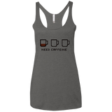 T-Shirts Premium Heather / X-Small Need Caffeine Women's Triblend Racerback Tank